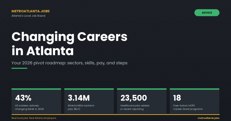 Changing careers in Atlanta 2026 career pivot guide